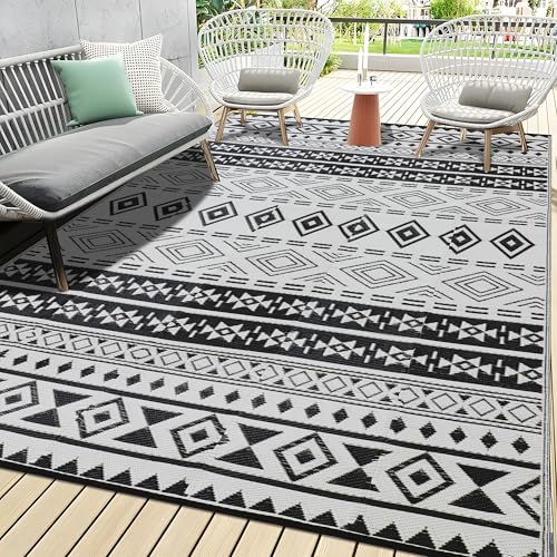 BMCH Outdoor Plastic Straw Rug, 8x10