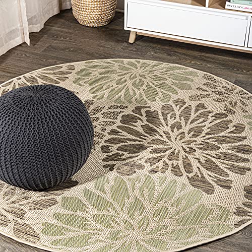 JONATHAN Y 8 Ft Round - Sage/Brown