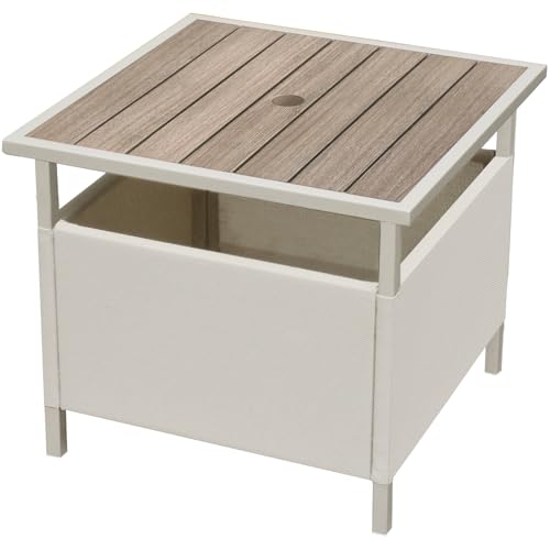 LZRS Adirondack Square Outdoor Side Table (Wood Like)