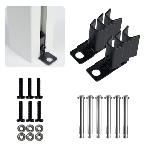 Kozyard Ground Mounting Kit for 3-Panel Privacy Screens