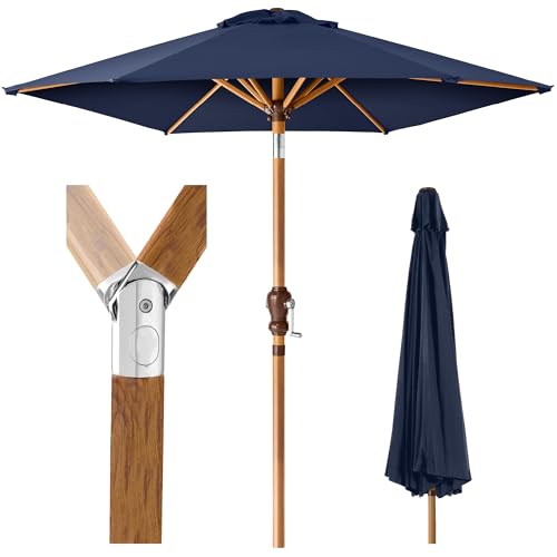 Best Choice Products 10ft Market Umbrella (Navy Blue)