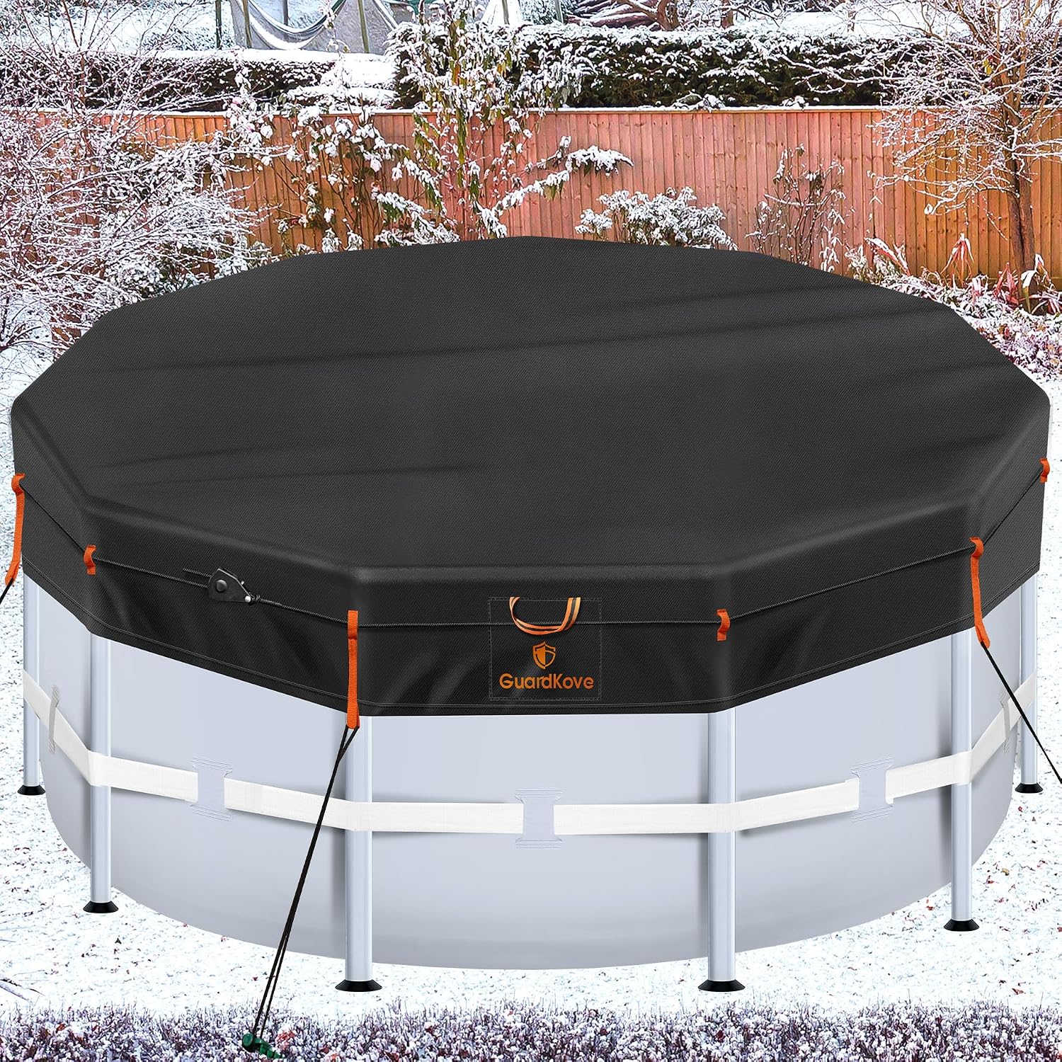 14Ft Round Pool Cover (Ratchet Cord)