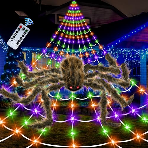 Seifar 16.4ft 450 LED Spider Web Lights