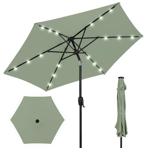 7.5ft Solar Market Umbrella (Sage)