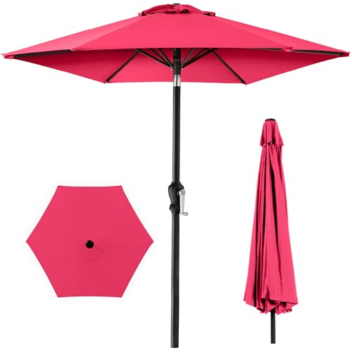 Best Choice Products 10ft Market Umbrella - Hot Pink
