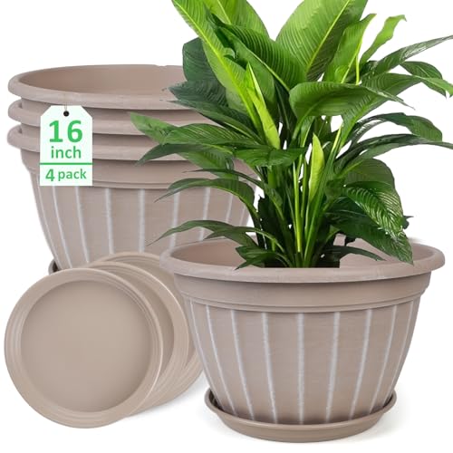 FGstyle 16 inch Plant Pot (4-Pack)