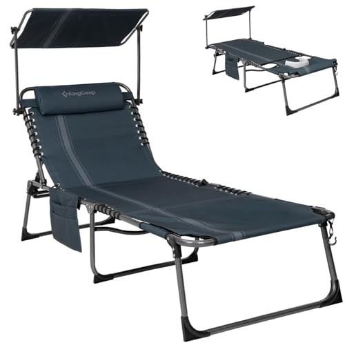 KingCamp Tanning Chair with Canopy