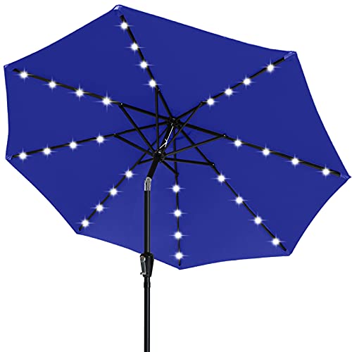 ABCCANOPY 11FT Solar Led Patio Umbrella (Royal Blue)
