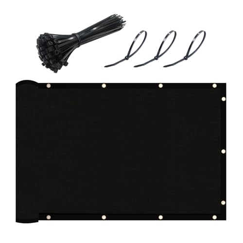 UPGRADE 6'x10' Privacy Fence Screen Black